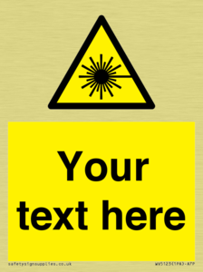 Custom Laser Hazard Sign